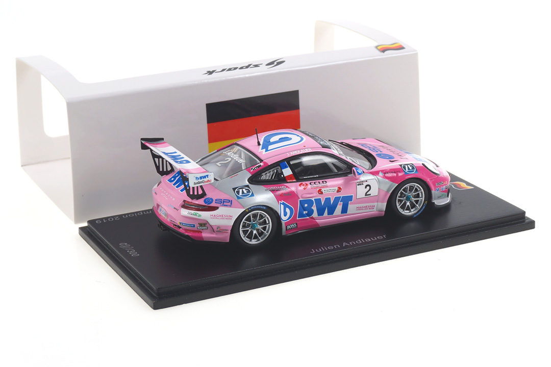 Porsche 911 GT3 Cup Champion Carrera Cup 2019 Julien Andlauer Spark 1:43 SG428