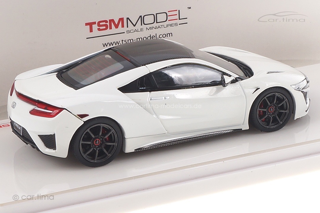 Honda NSX 2017 (RHD) 130R White / Black wheels TSM 1:43 TSM430262