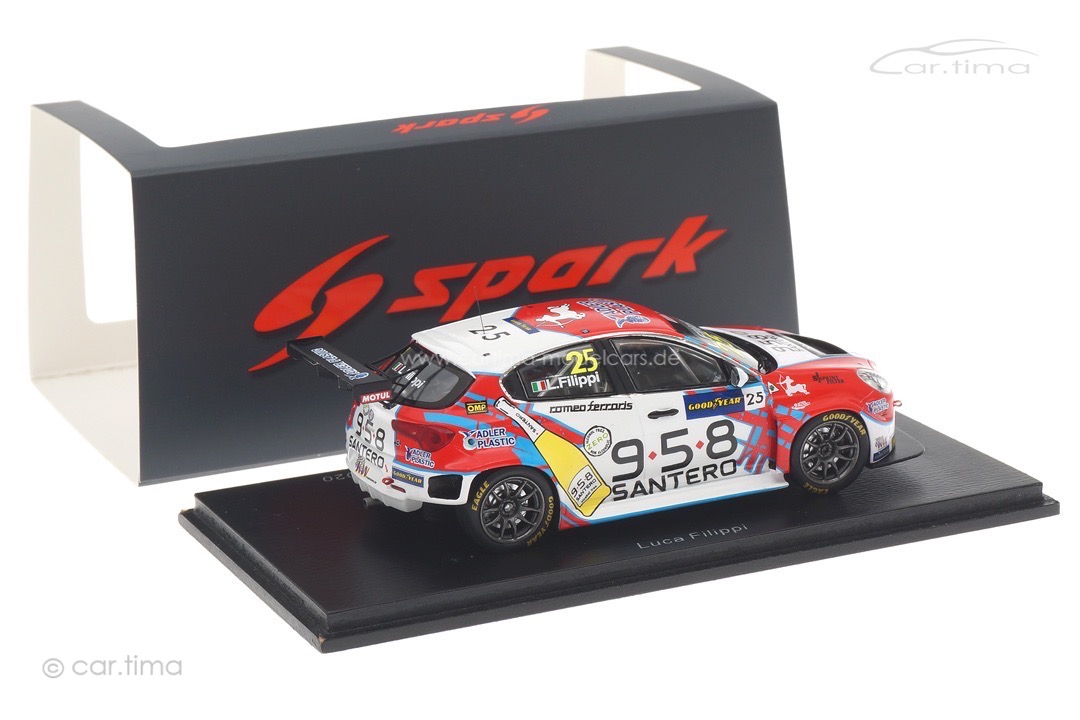 Alfa Romeo Giulietta TCR Race 2 WTCR 2020 Aragon II Luca Filippi Spark 1:43 S8972