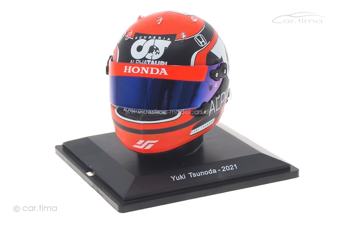 Helm/Helmet Yuki Tsunoda AlphaTauri 2021 Spark 1:5 5HF057