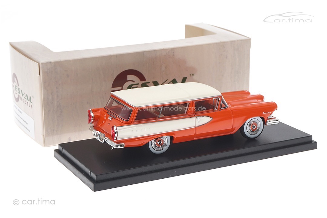 Edsel Roundup 2-türig Kombi rot/weiß 1958 Esval 1:43 EMUS43086B