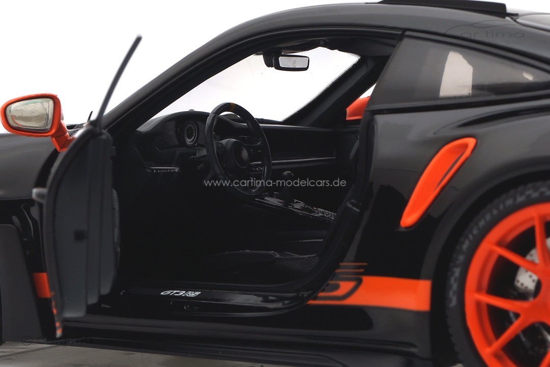 Porsche 911 (992) GT3 RS Schwarz/Rad orange Minichamps 1:18 113062030