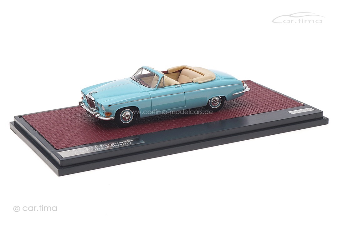 Jaguar 420G Convertible Classic Cars of Coventry 1969 blau Matrix 1:43 MX41001-191