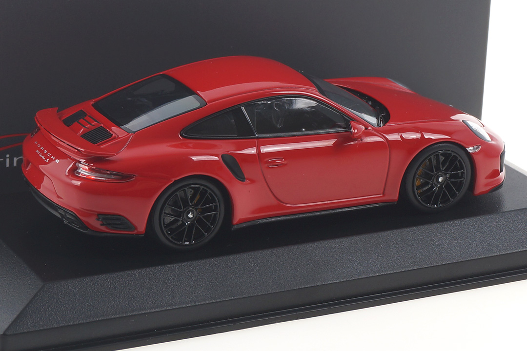 Porsche 911 (991 II) Turbo S Indischrot/Rad schwarz Minichamps car.tima CUSTOMIZED