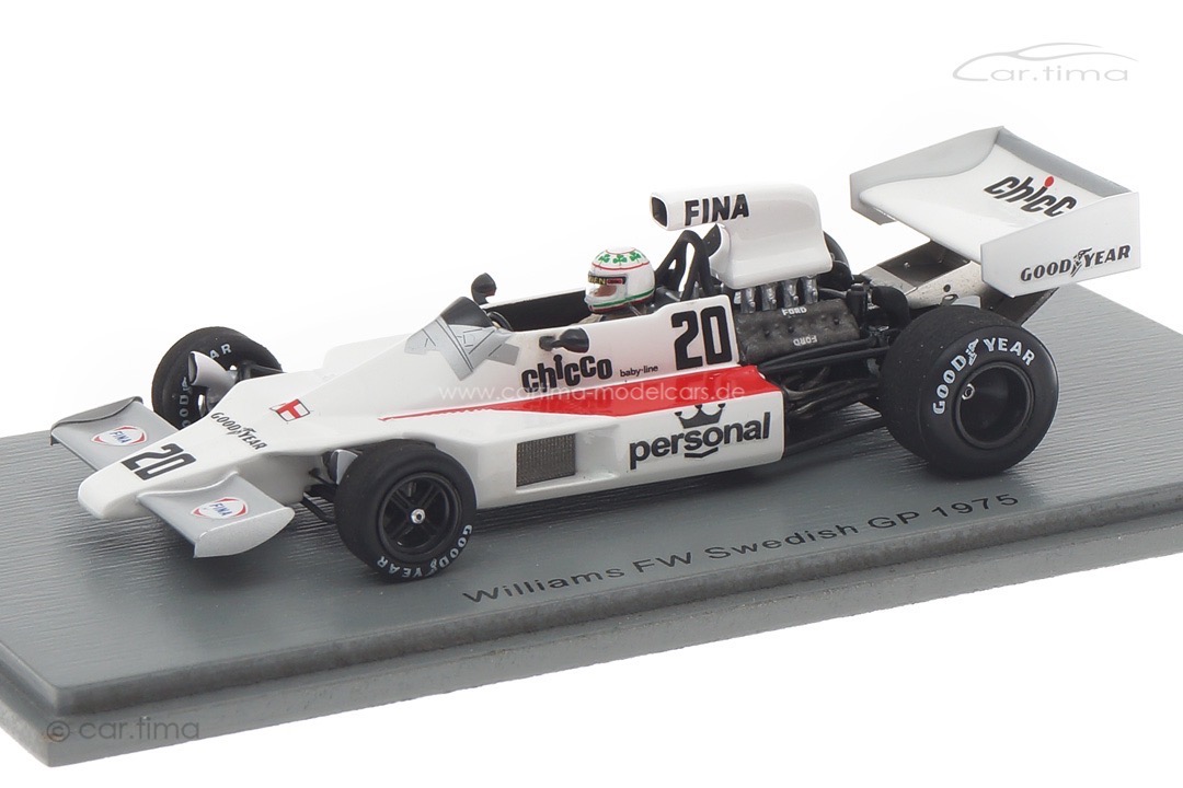 Williams FW GP Schweden 1975 Damien Magee Spark 1:43 S7488