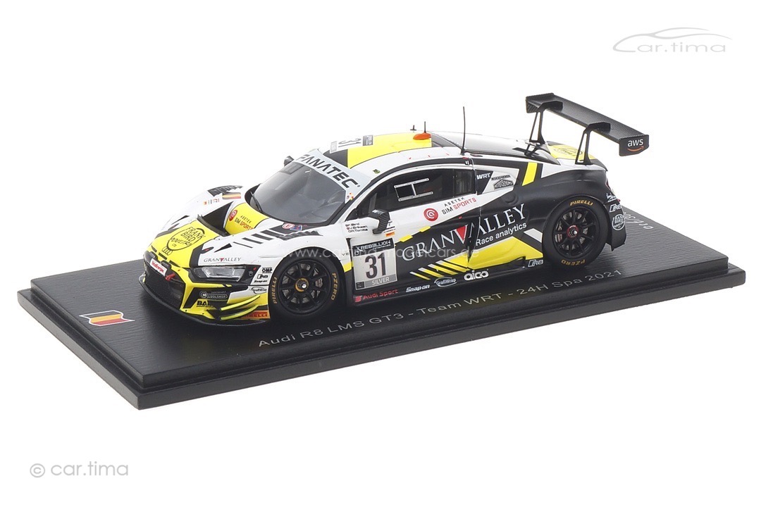 Audi R8 LMS GT3 24h Spa 2021 Tomita/Bird/Eriksen Spark 1:43 SB449