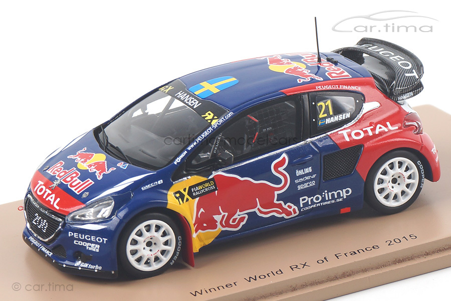 Peugeot 208 Winner World RX Frankreich 2015 Timmy Hansen Spark 1:43 S5198