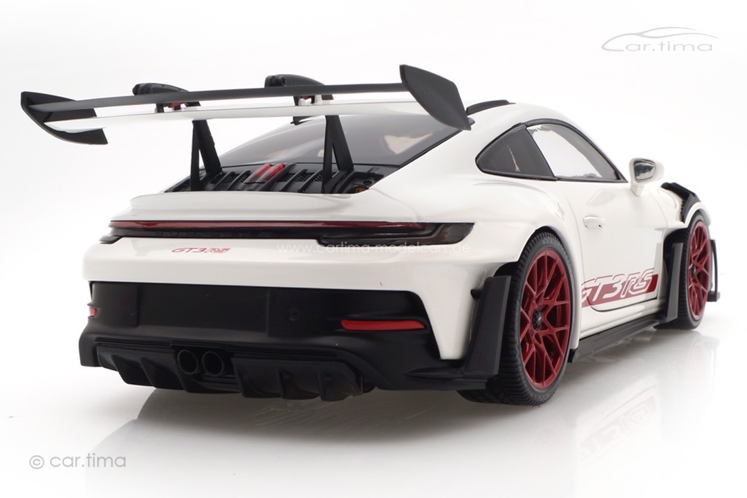 Porsche 911 (992) GT3 RS Weiß/Pyrorot Minichamps 1:18 113062028