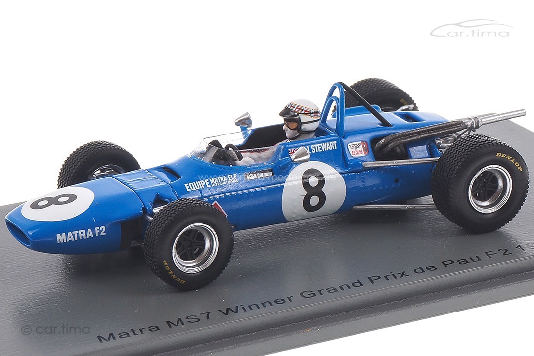 Matra MS7 Winner GP de Pau F2 1968 Jackie Stewart Spark 1:43 SF184
