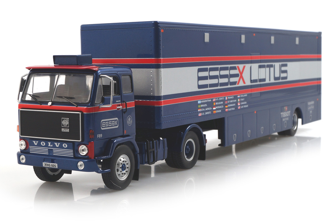 Volvo F89 Essex Lotus Racing Transporter IXO 1:43 TTR021