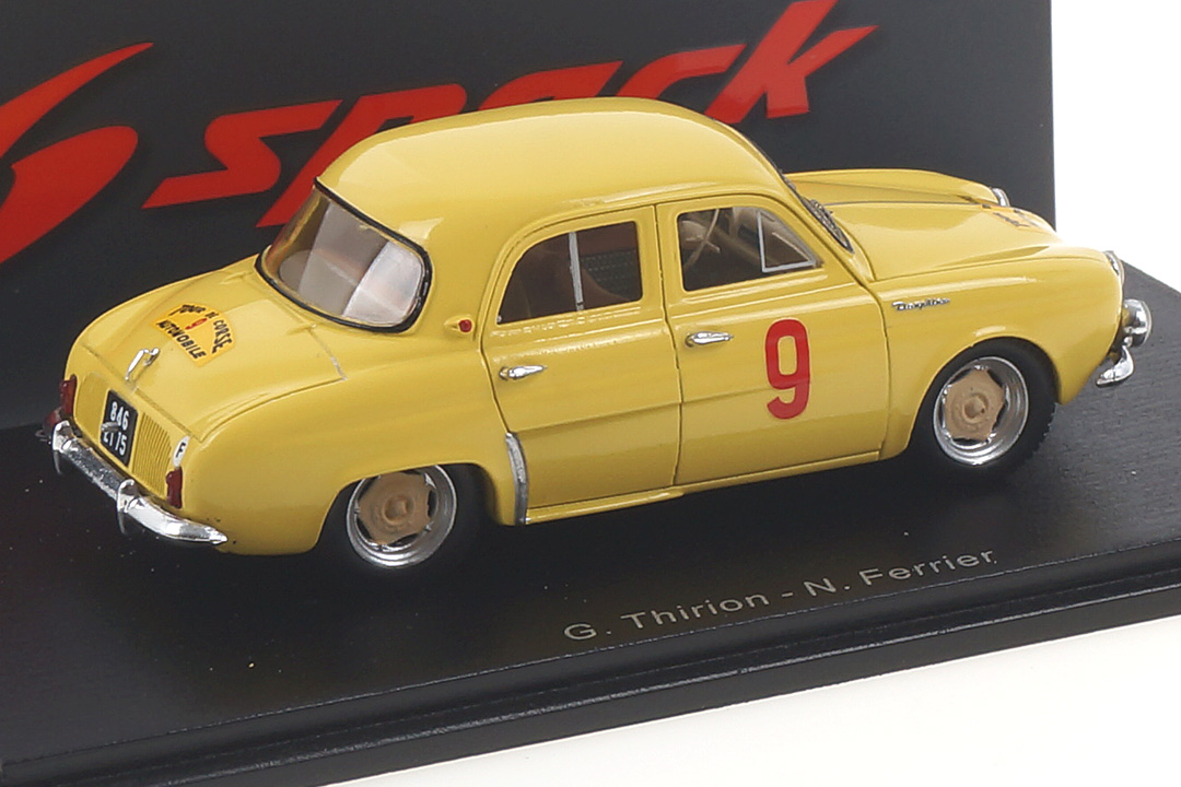 Renault Dauphine Winner Tour de Corse 1956 Thirion Ferrier Spark 1:43 S5208