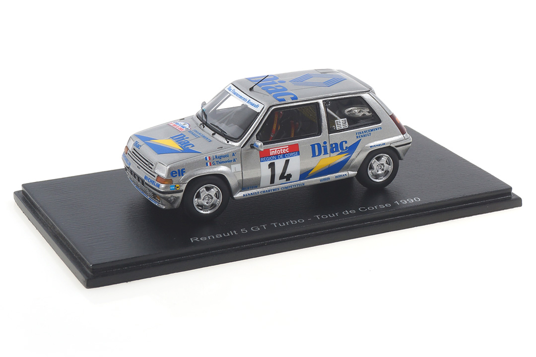 Renault 5 GT Turbo Tour de Corse 1990 Ragnotti/Thimonier Spark 1:43 S5556