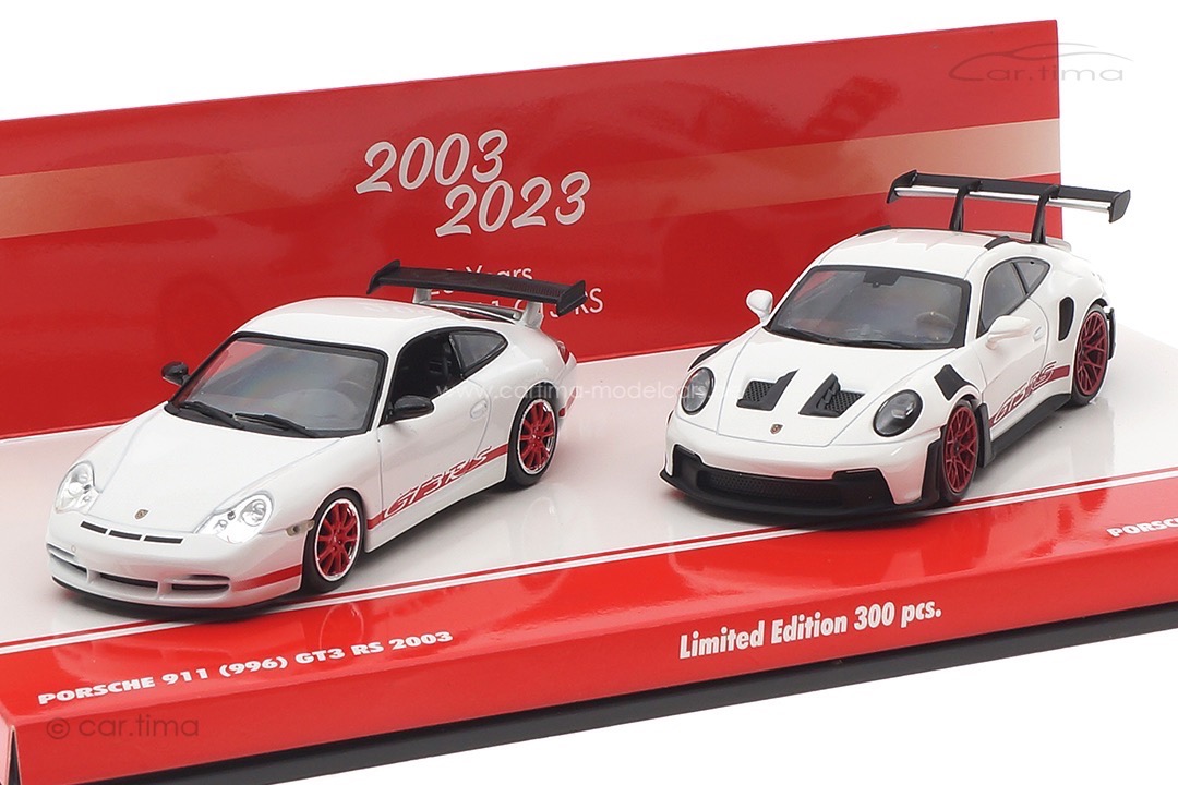 Set 20 Jahre Porsche 911 GT3 RS (996/992) Minichamps 1:43 413062190