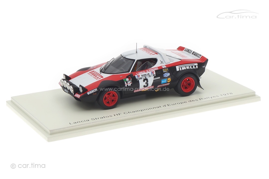 Lancia Stratos HF Championnat d‘Europe des Rallyes 1978 Carello/Perissinot Spark 1:43 S9093