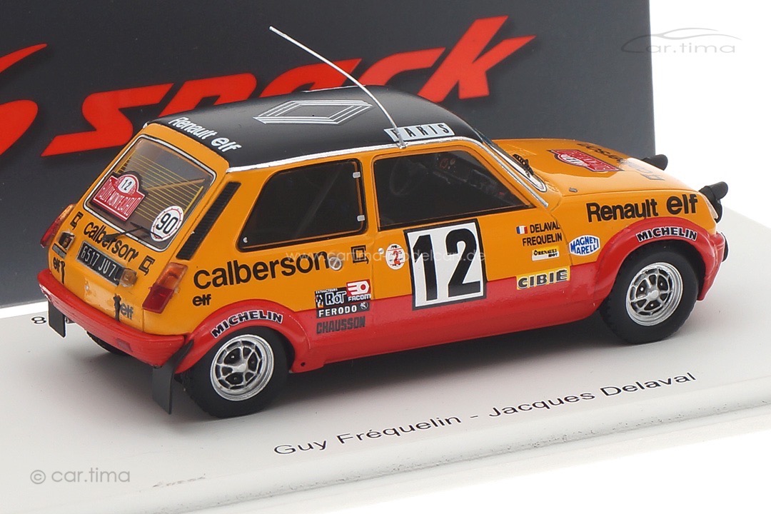 Renault 5 Alpine Gr2 Rallye Monte Carlo 1978 Fréquelin/Delaval Spark 1:43 S6035