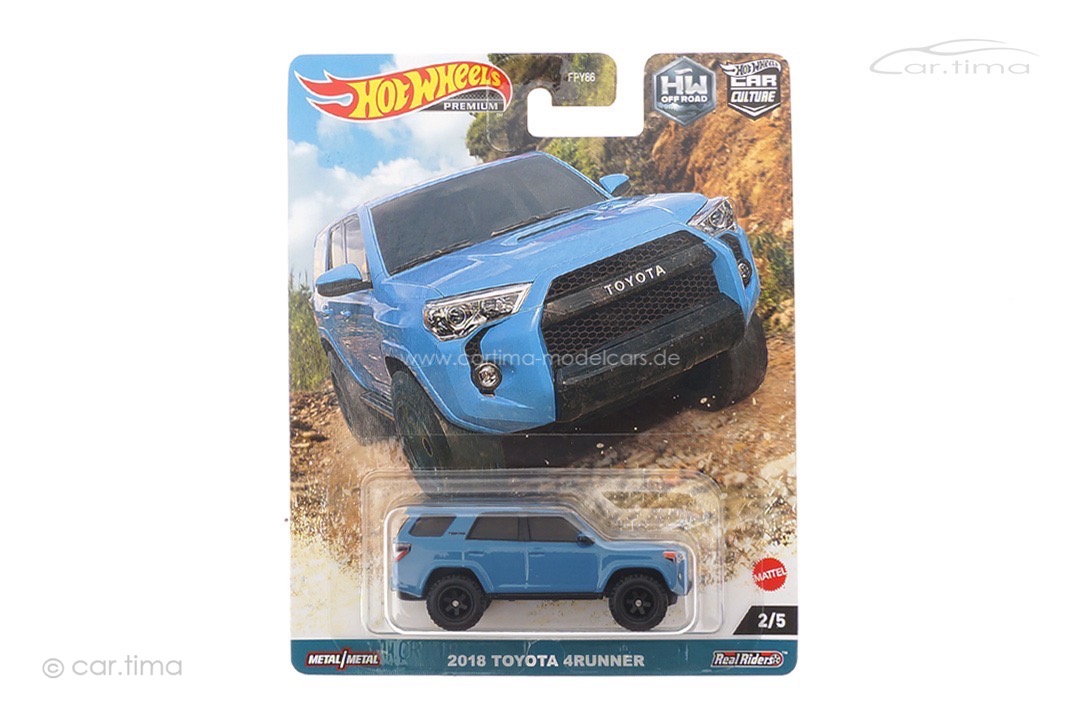Hot Wheels Off Road 2018 Toyota 4Runner blau Car Culture 2023 1:64 FPY86-HKC73