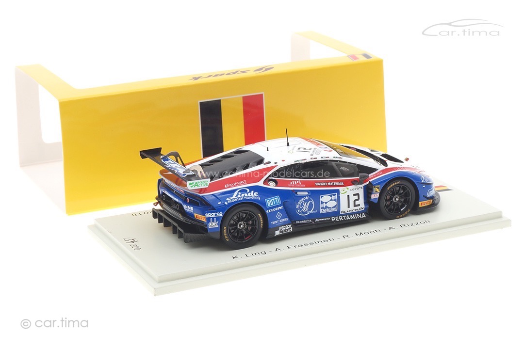 Lamborghini Huracán GT3 24h Spa 2018 Ling/Frassineti/Monti/Rizzoli Spark 1:43 SB305