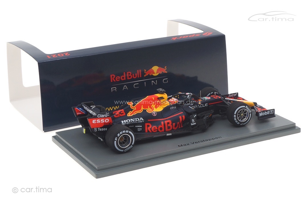 Red Bull Racing RB16B Winner GP Niederlande 2021 Max Verstappen/pit board Spark 1:43 S7686