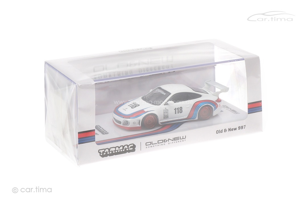 Porsche 997 Old & New Martini weiß Tarmac 1:64 T64-TL053-WRB